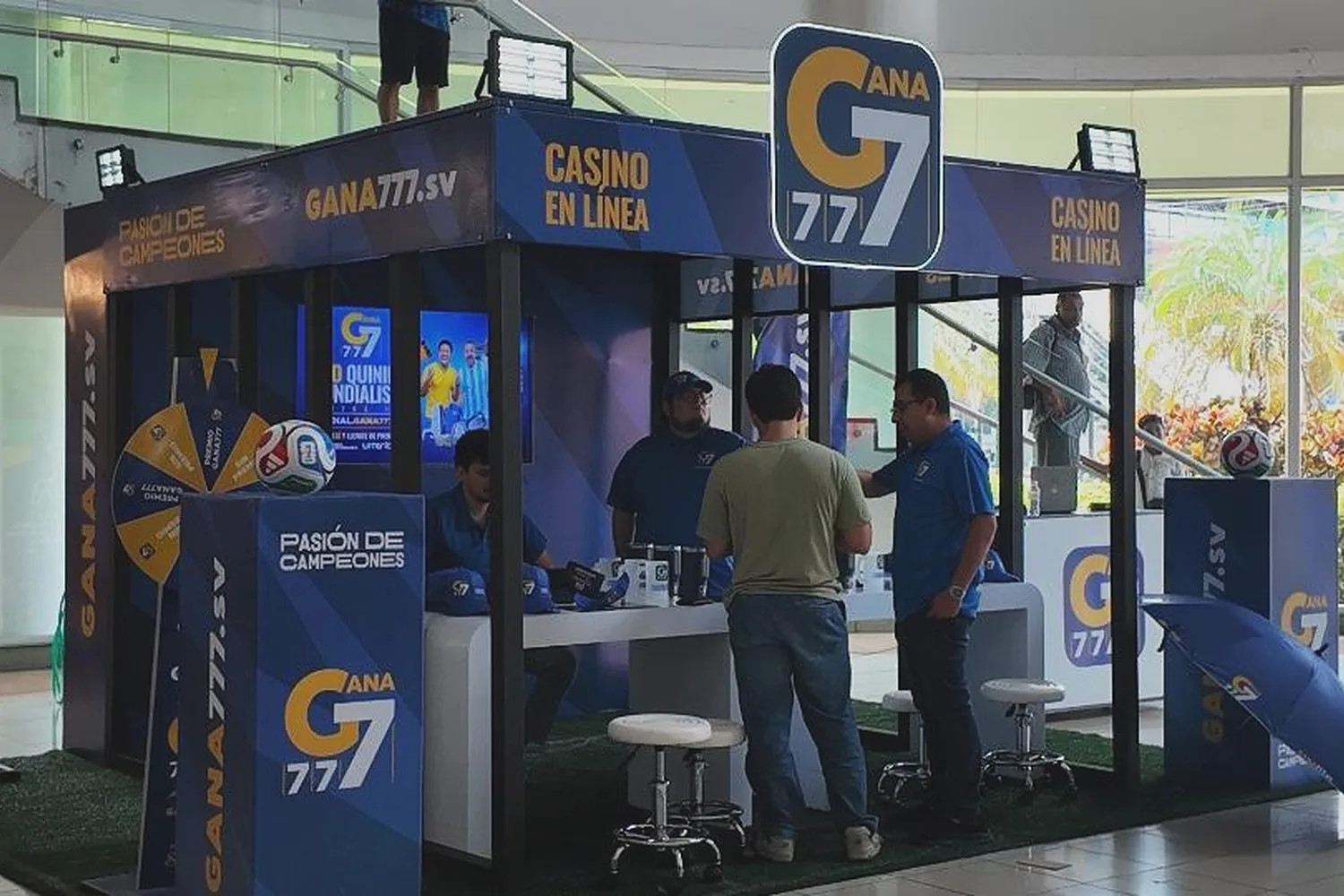 Gana777 activation at Plaza Mundo Soyapango