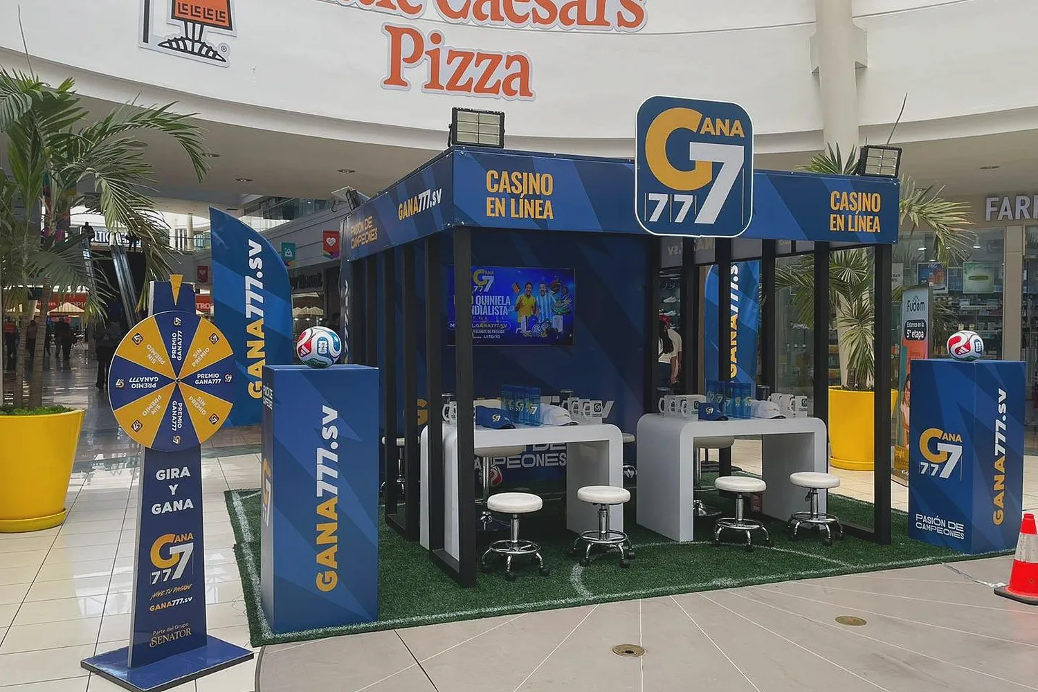 Gana777 activation at Plaza Mundo Soyapango