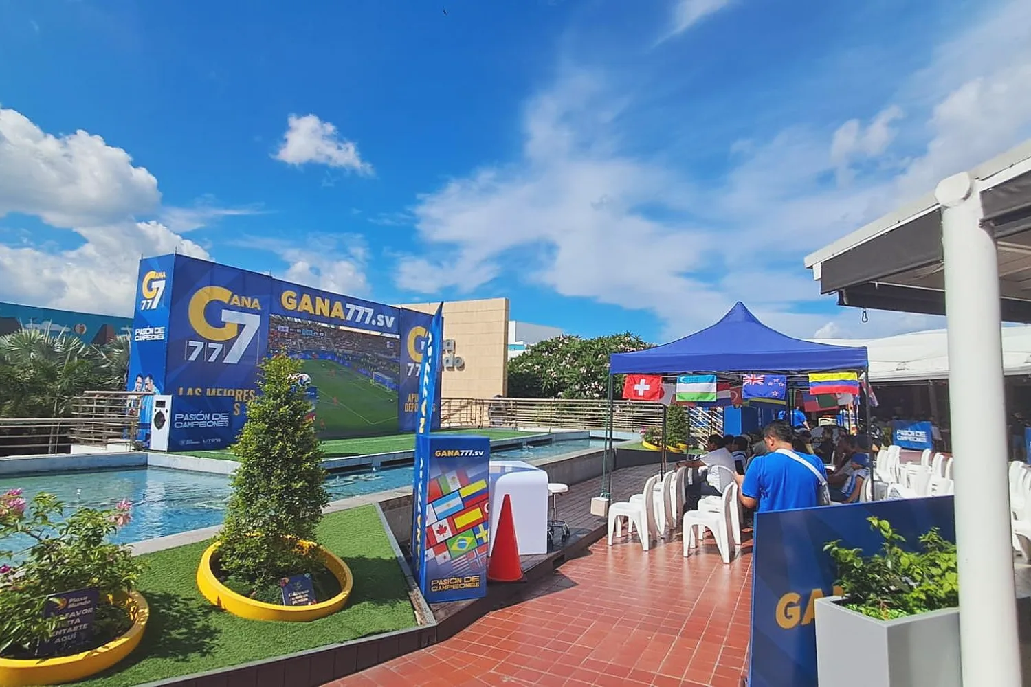 Gana777 activation at Plaza Mundo Soyapango