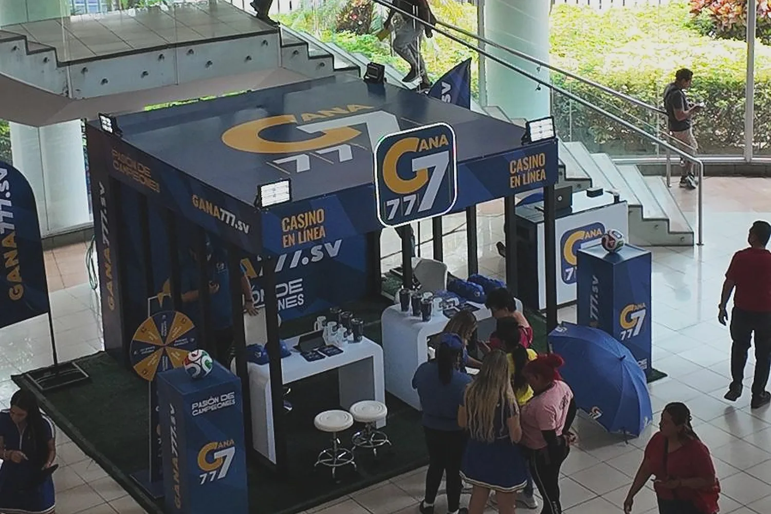 Gana777 activation at Plaza Mundo Soyapango